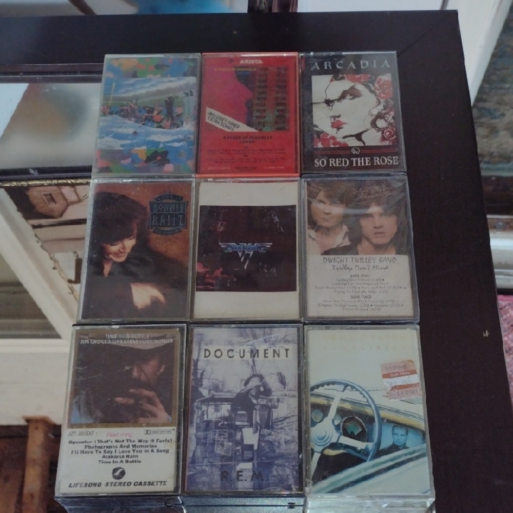 Vintage1980's Rock Music Cassette Tape Collection